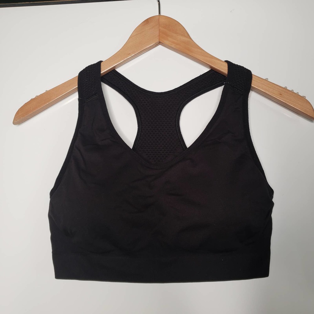 OLD NAVY Black Racerback Padded Athletic Sports Bra XL